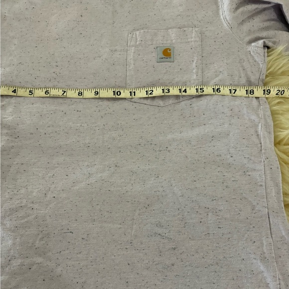 Carhartt Light Lavender and Gray Speckled Relaxed Fit Crewneck Short Sleeve Tee - Picture 3 of 5